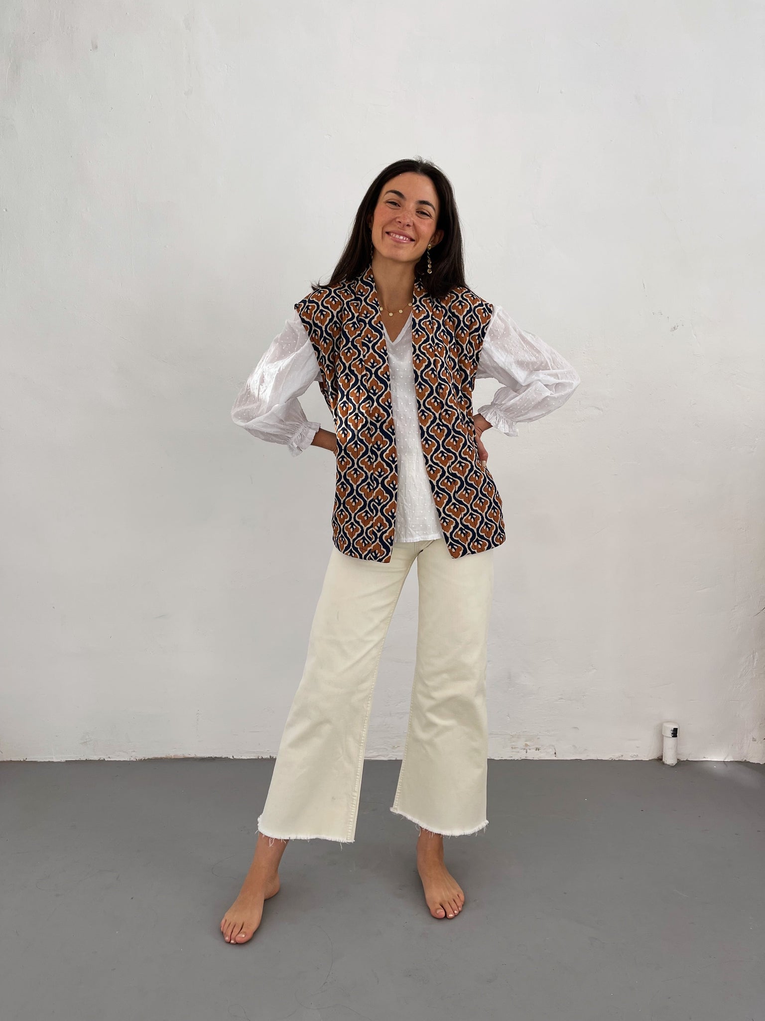 Gilet Lúa beige