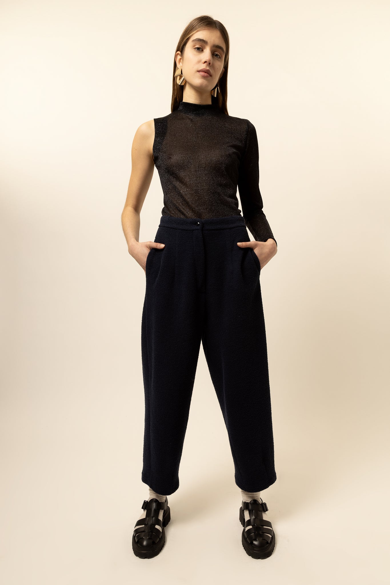 MINERVA - LUREX NERO