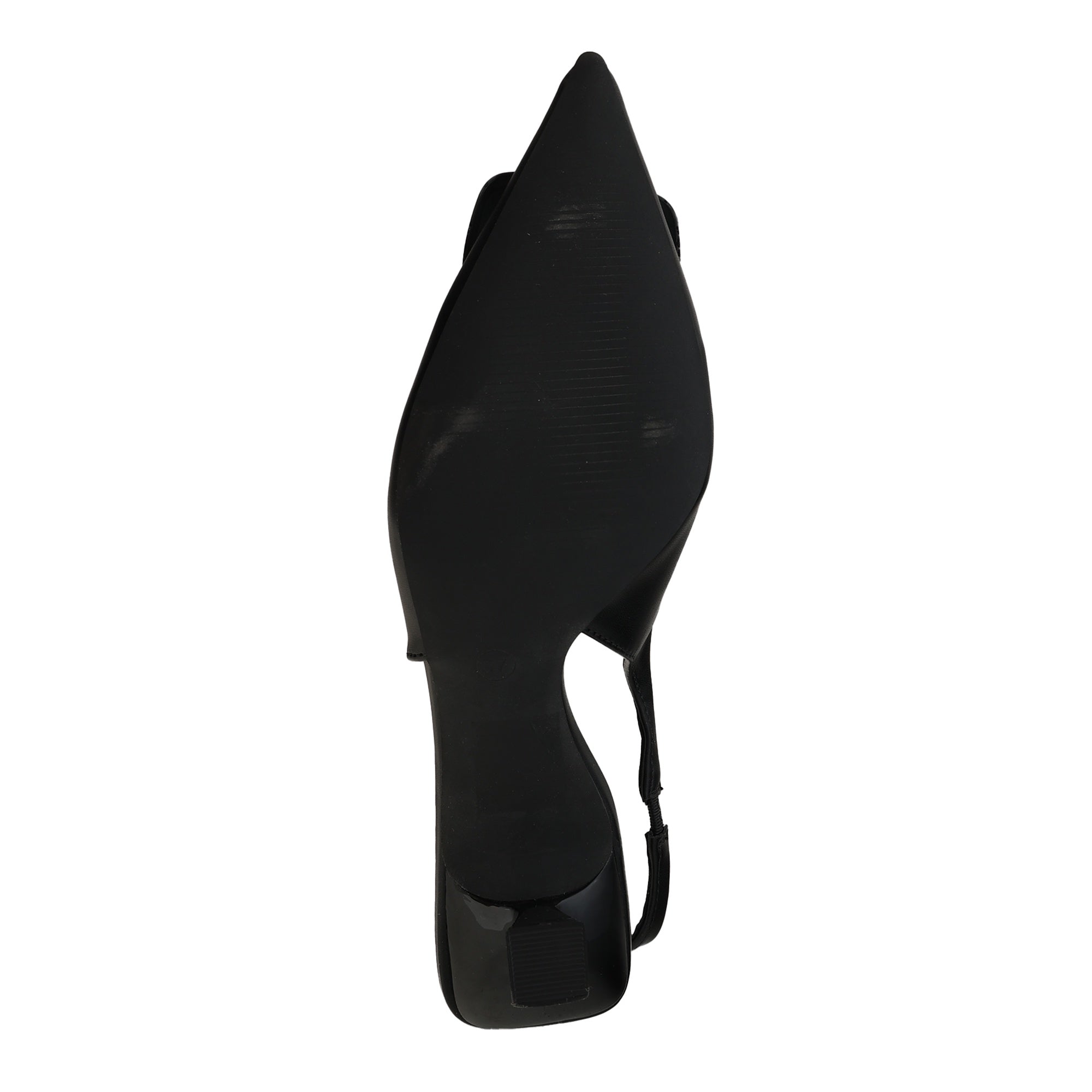Decolletè slingback con tacco basso a rocchetto  Nero