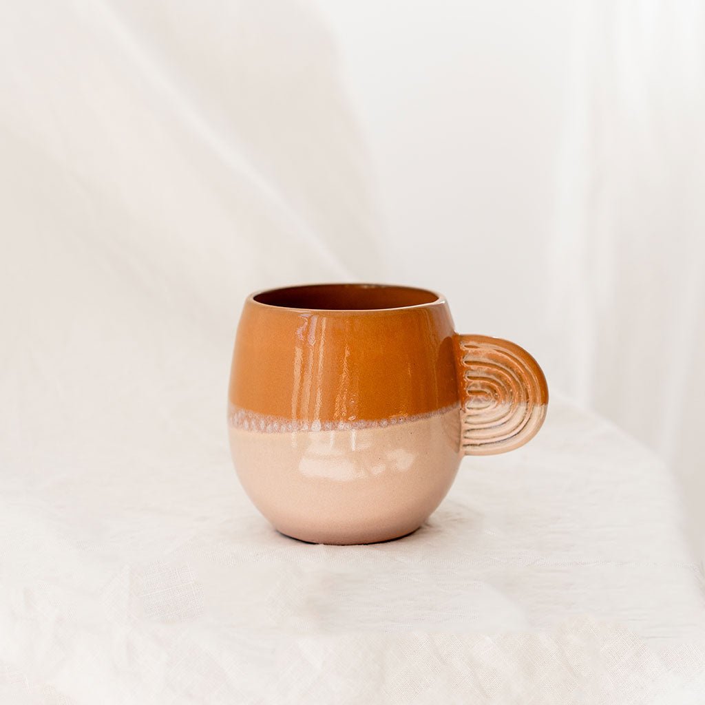 Mug en céramique Ambre - Bicolore - Oustao