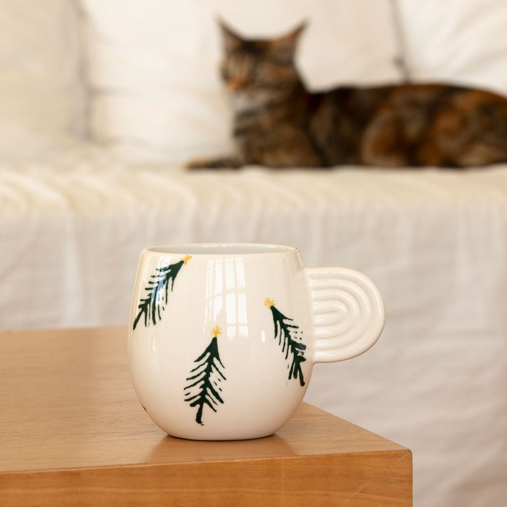 Mug en céramique Ambre - Sapin - Oustao