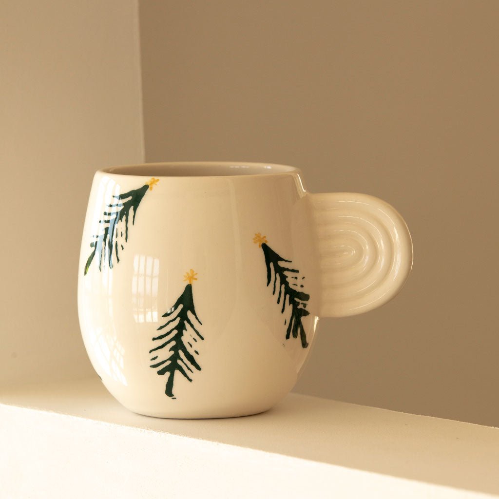 Mug en céramique Ambre - Sapin - Oustao