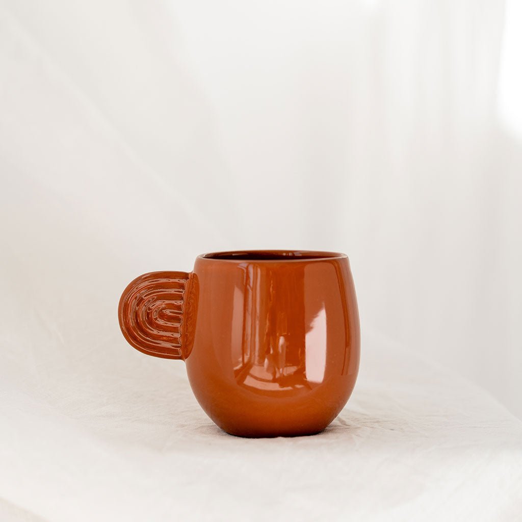 Mug en céramique Ambre - Terracotta - Oustao