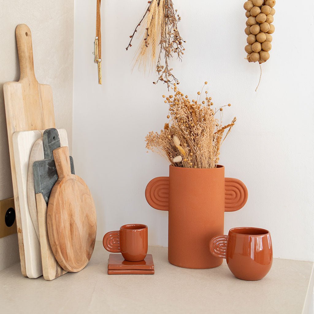 Mug en céramique Ambre - Terracotta - Oustao