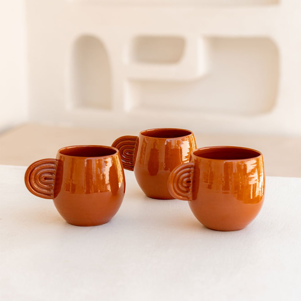 Mug en céramique Ambre - Terracotta - Oustao
