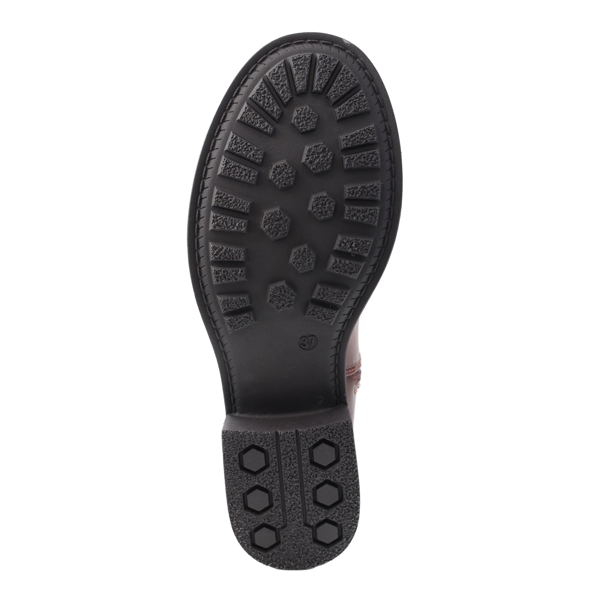 Stivali in simil pelle con fibbiette Marrone