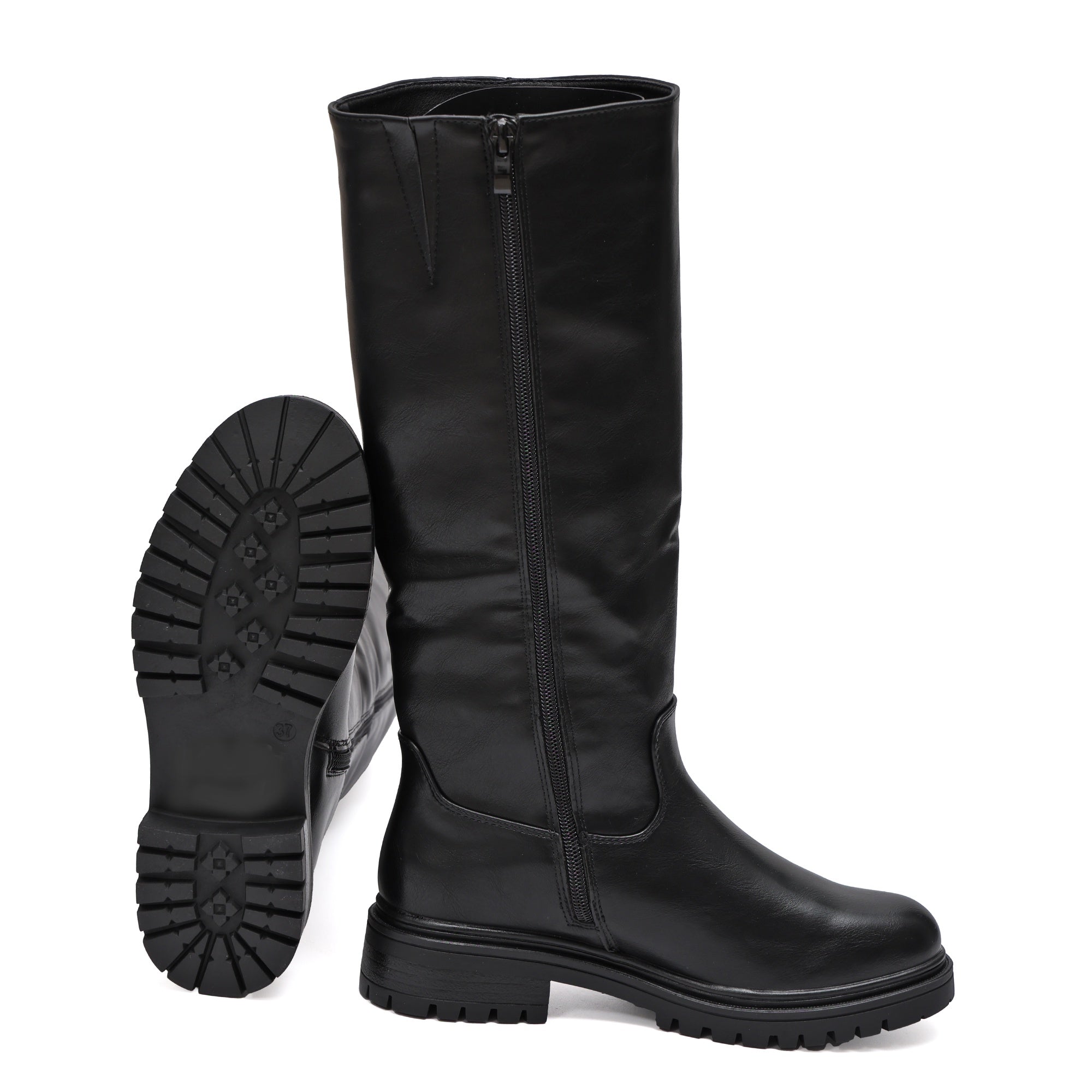 Stivale in simil pelle Nero