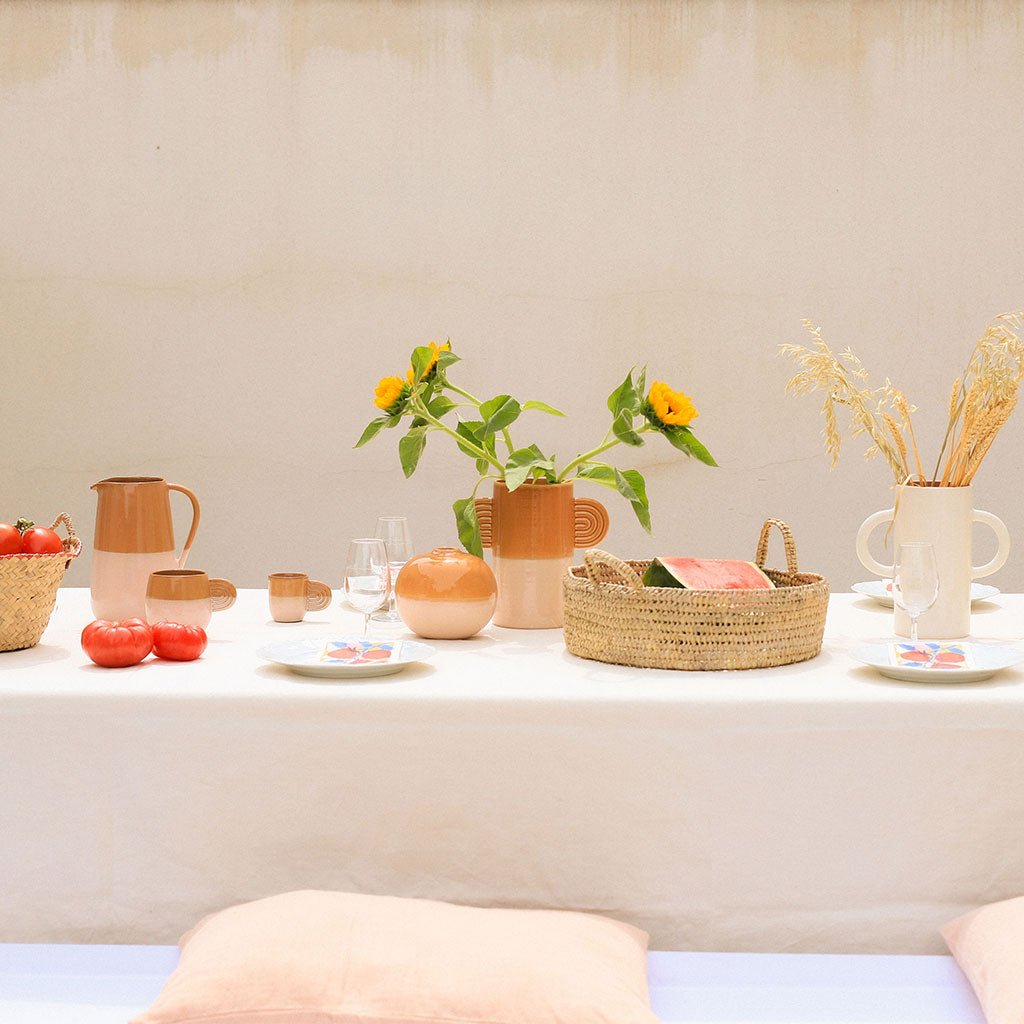 Pichet en céramique Mediterranea - Bicolore - Oustao