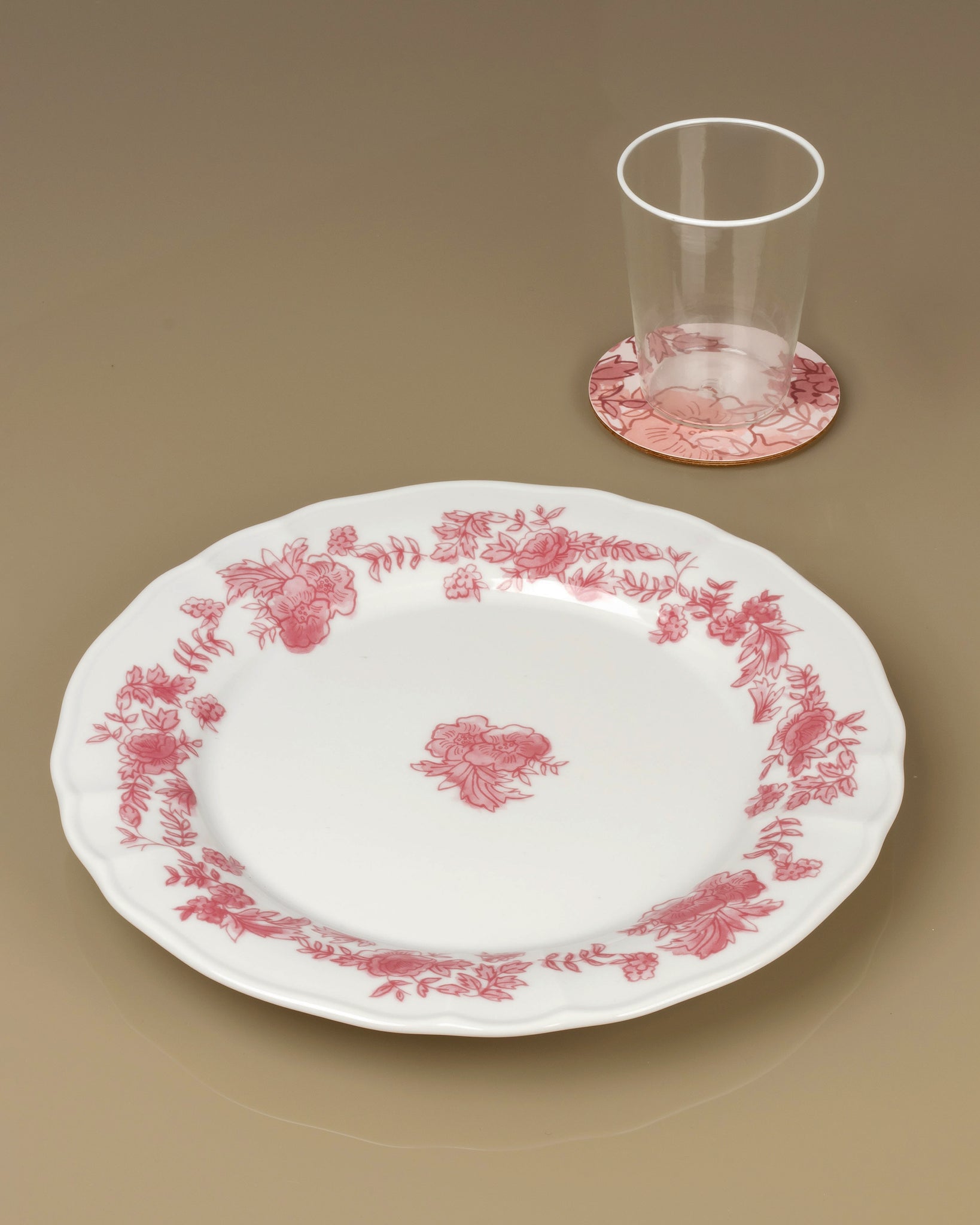 Piatto da portata rosa Suffolk