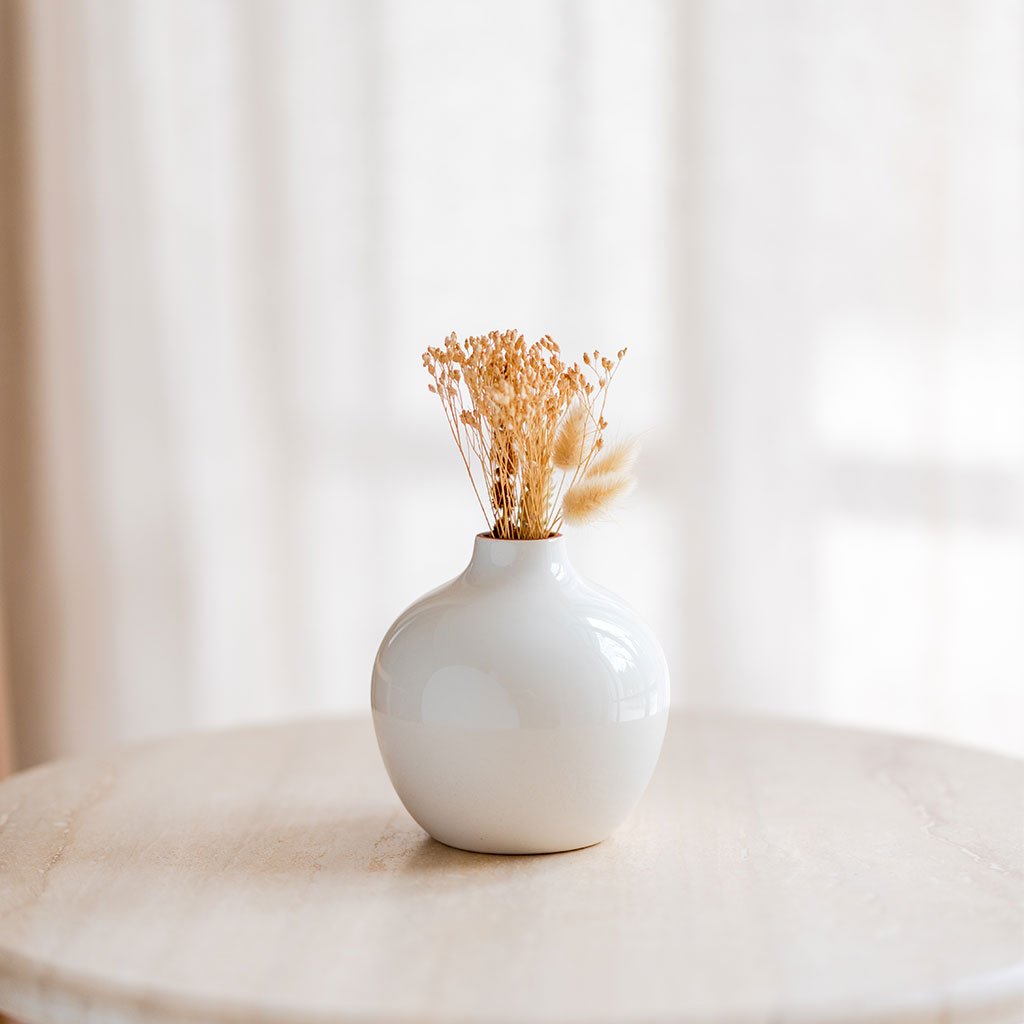 Soliflore en céramique Mediterranea - Blanc - Oustao