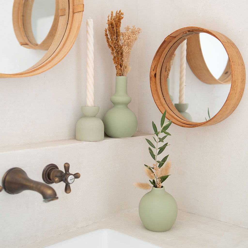 Soliflore en céramique Mediterranea - Vert - Oustao