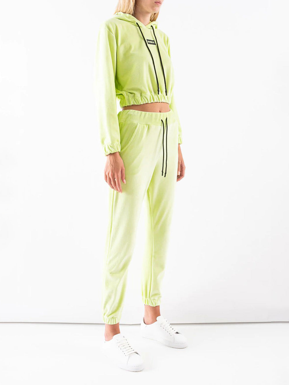 Pantalone joggers  - Lime Velluto