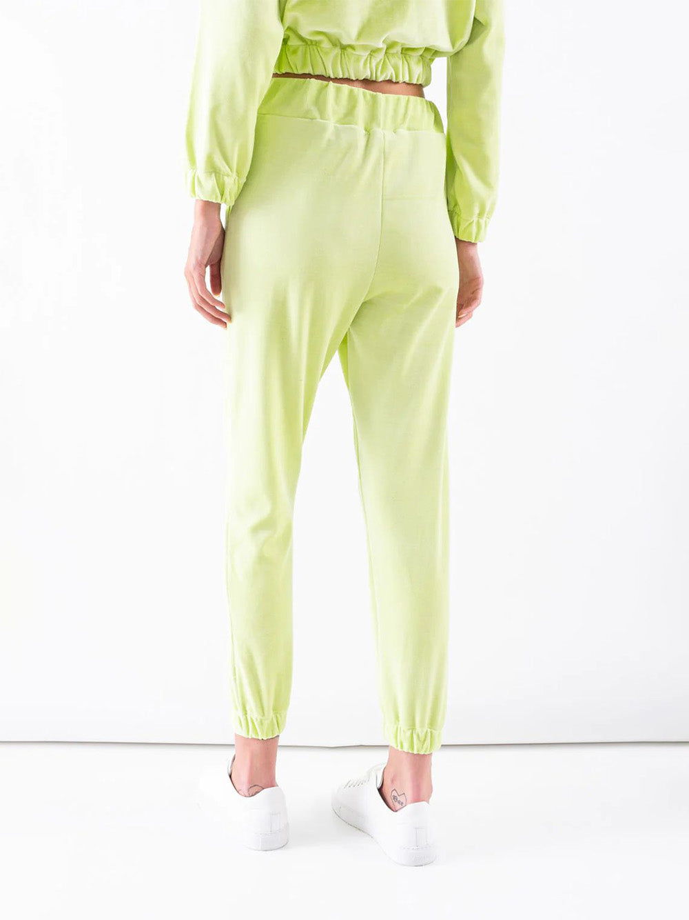 Pantalone joggers  - Lime Velluto