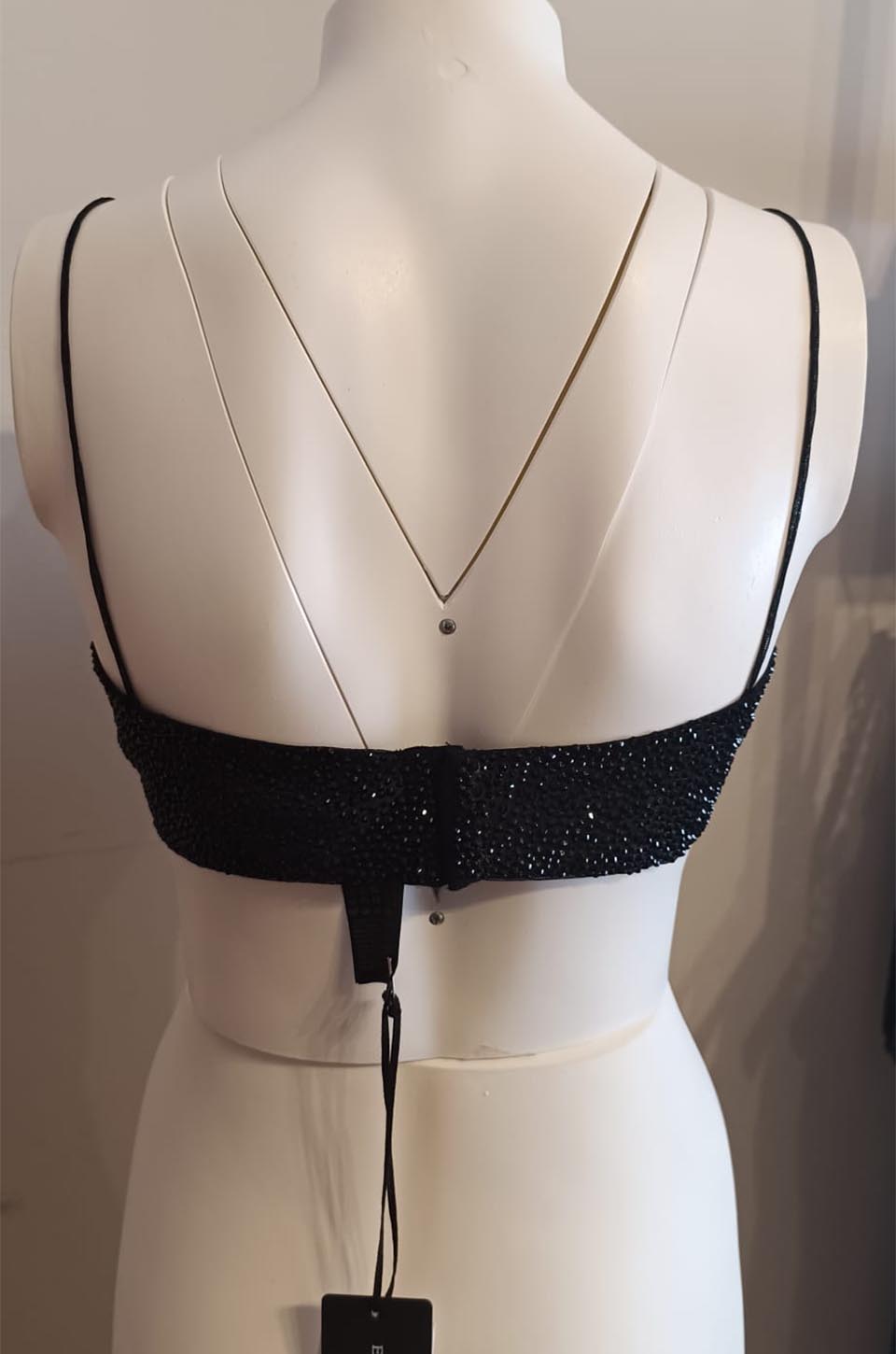 Bralette con cristalli swarowski