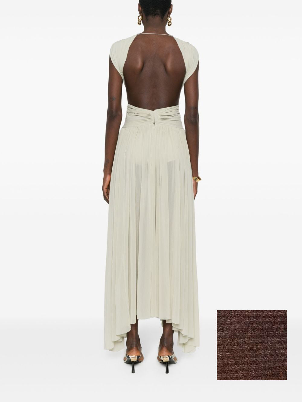 Abito con aperture laterali ( Marrone )