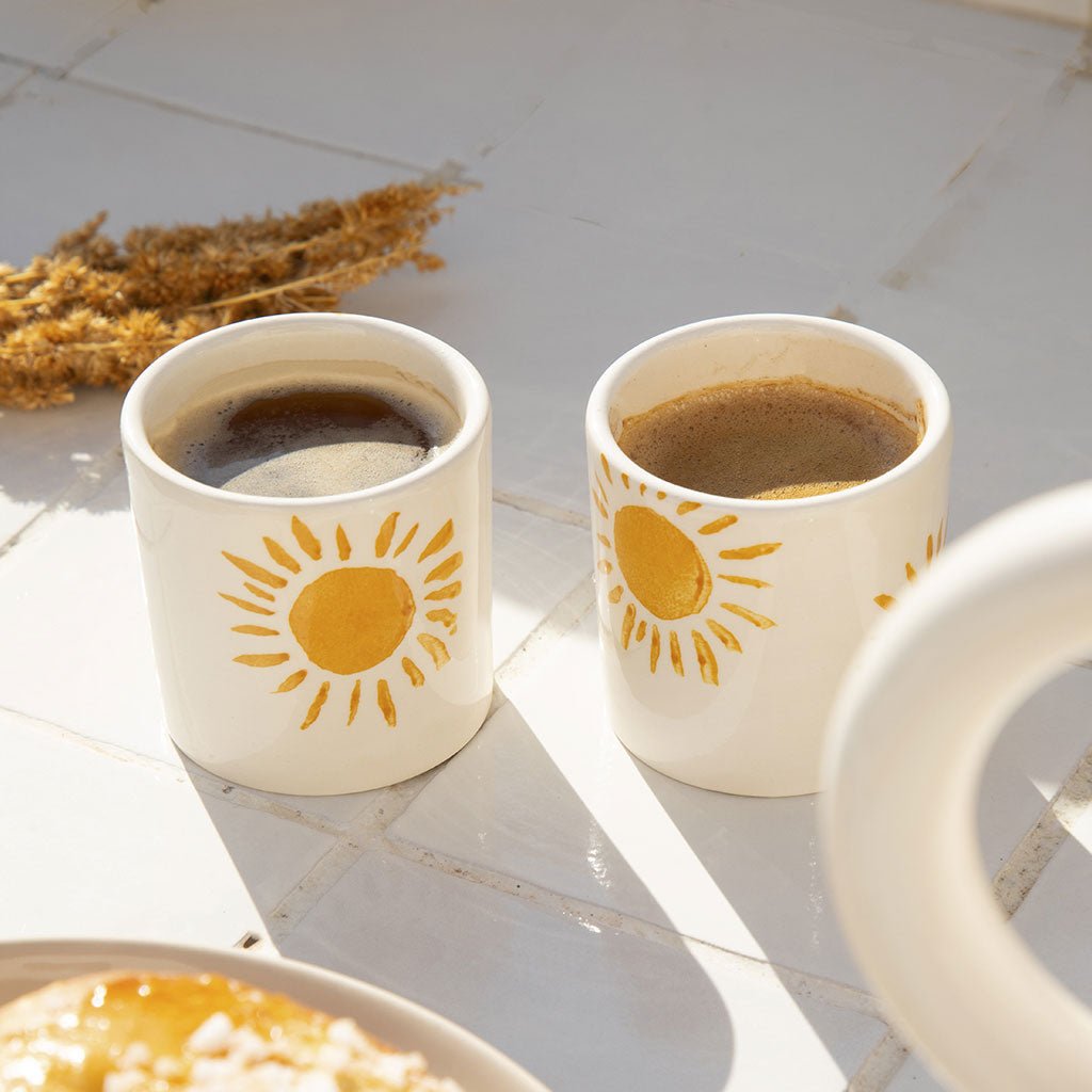 Tasse à espresso en céramique - Soleil - Oustao