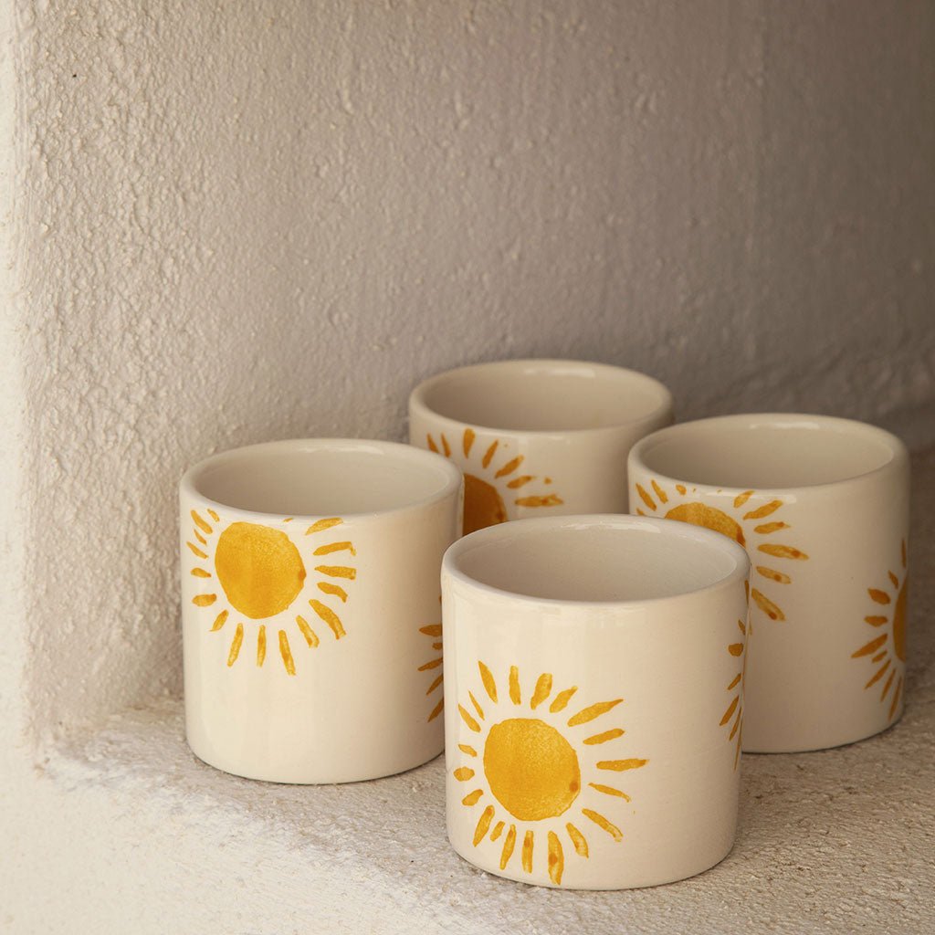 Tasse à espresso en céramique - Soleil - Oustao