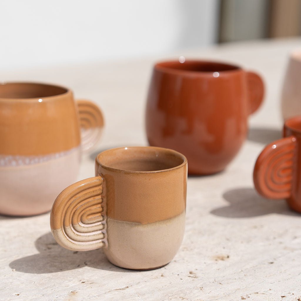 Tasse en céramique Ambre - Bicolore - Oustao