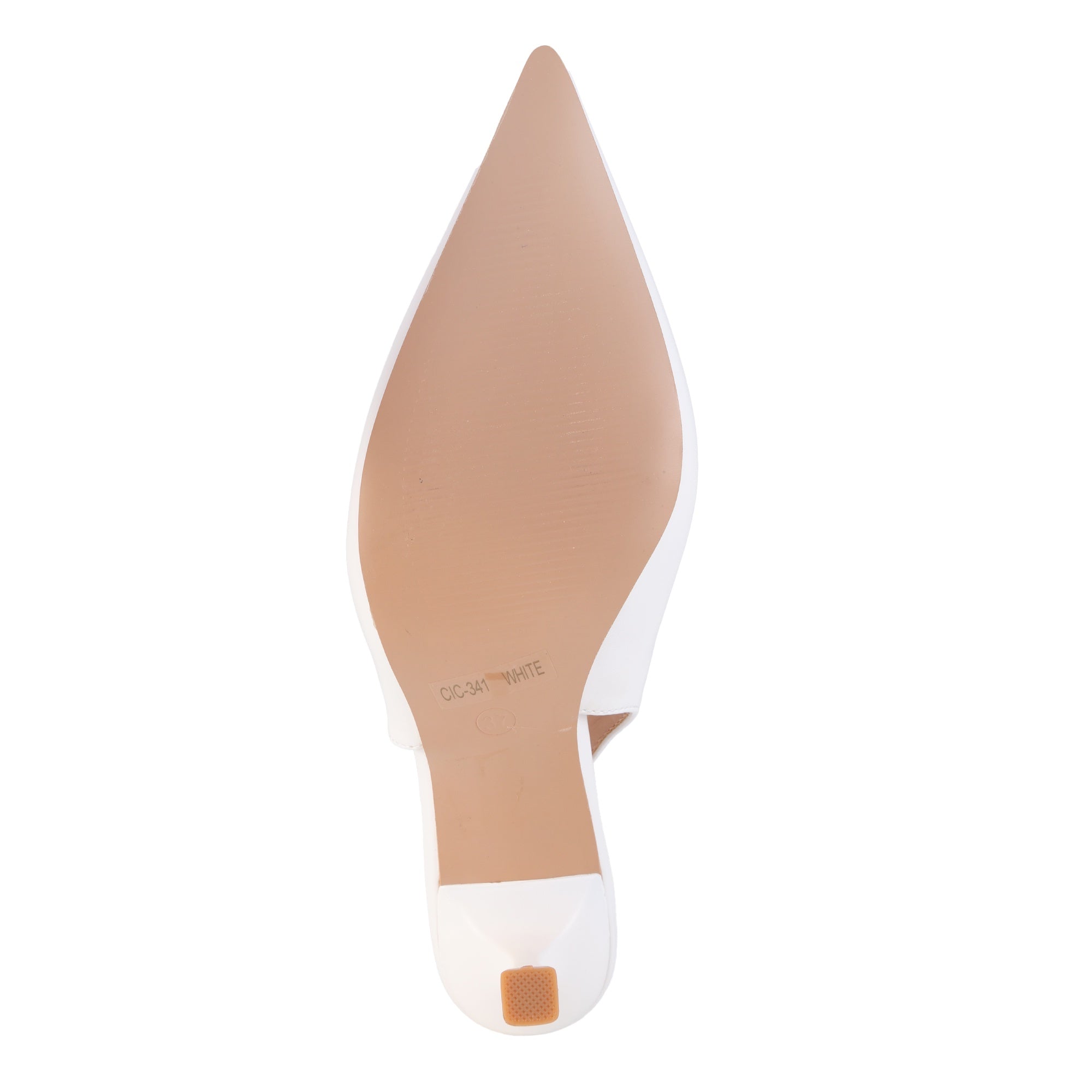 Decolletè in simil pelle tacco 7 cm Bianco