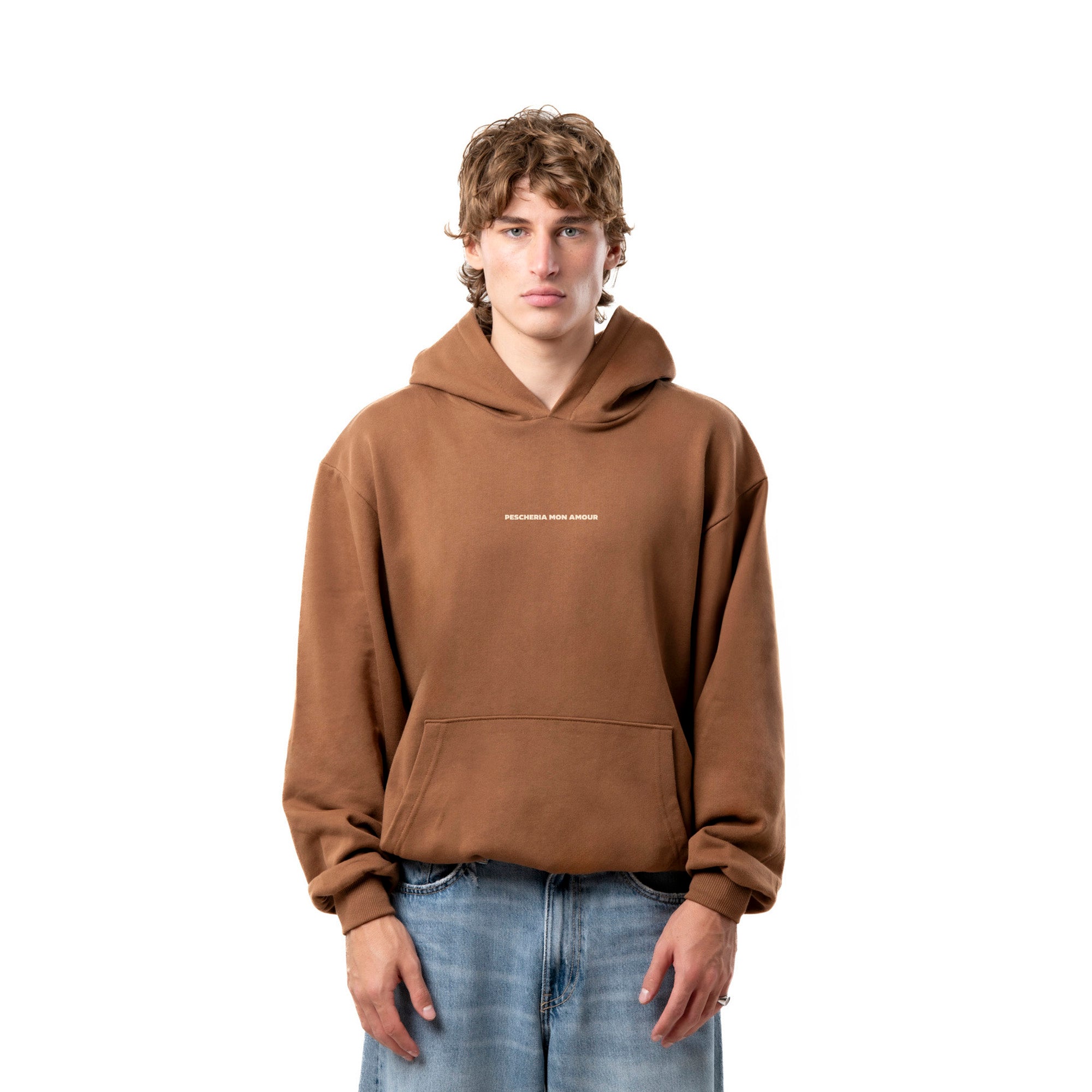 Felpa Hoodie "Prima Baciami e Poi Parliamo" - Pescheria Mon Amour