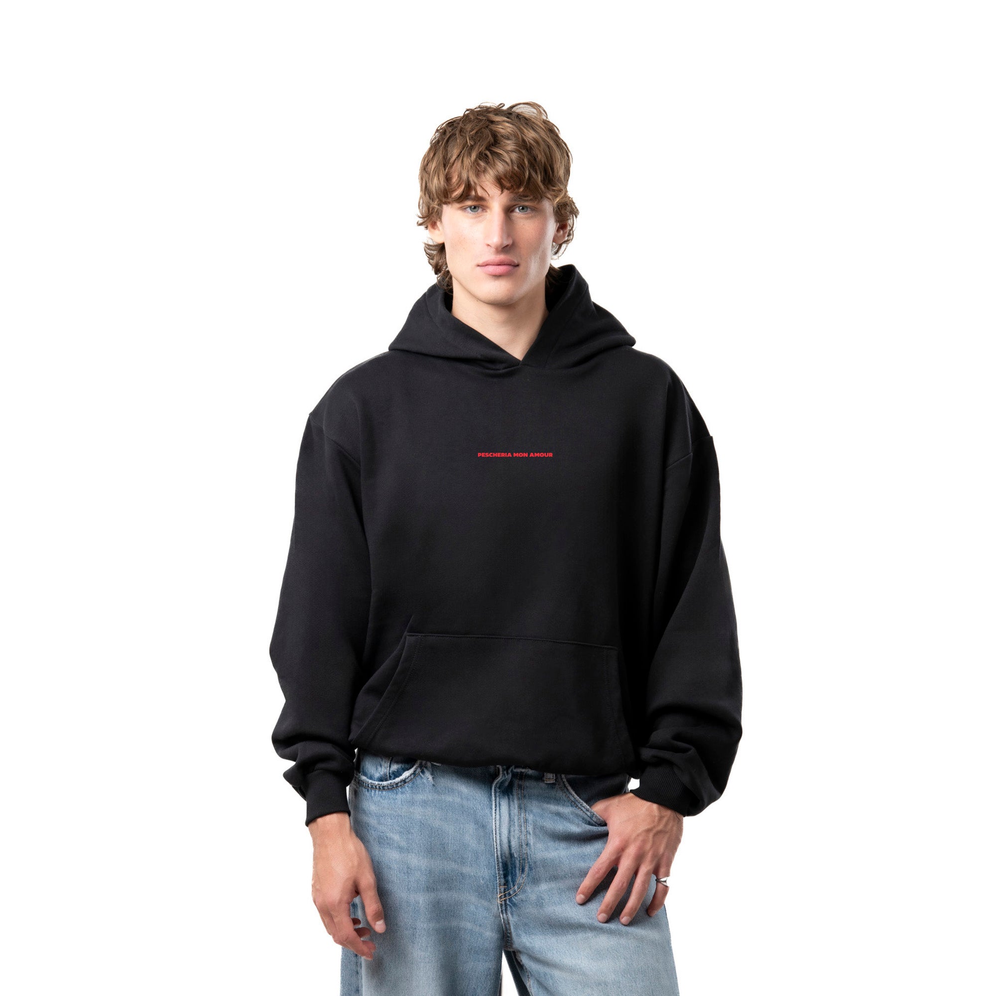 Felpa Hoodie "Prima Baciami e Poi Parliamo" - Pescheria Mon Amour