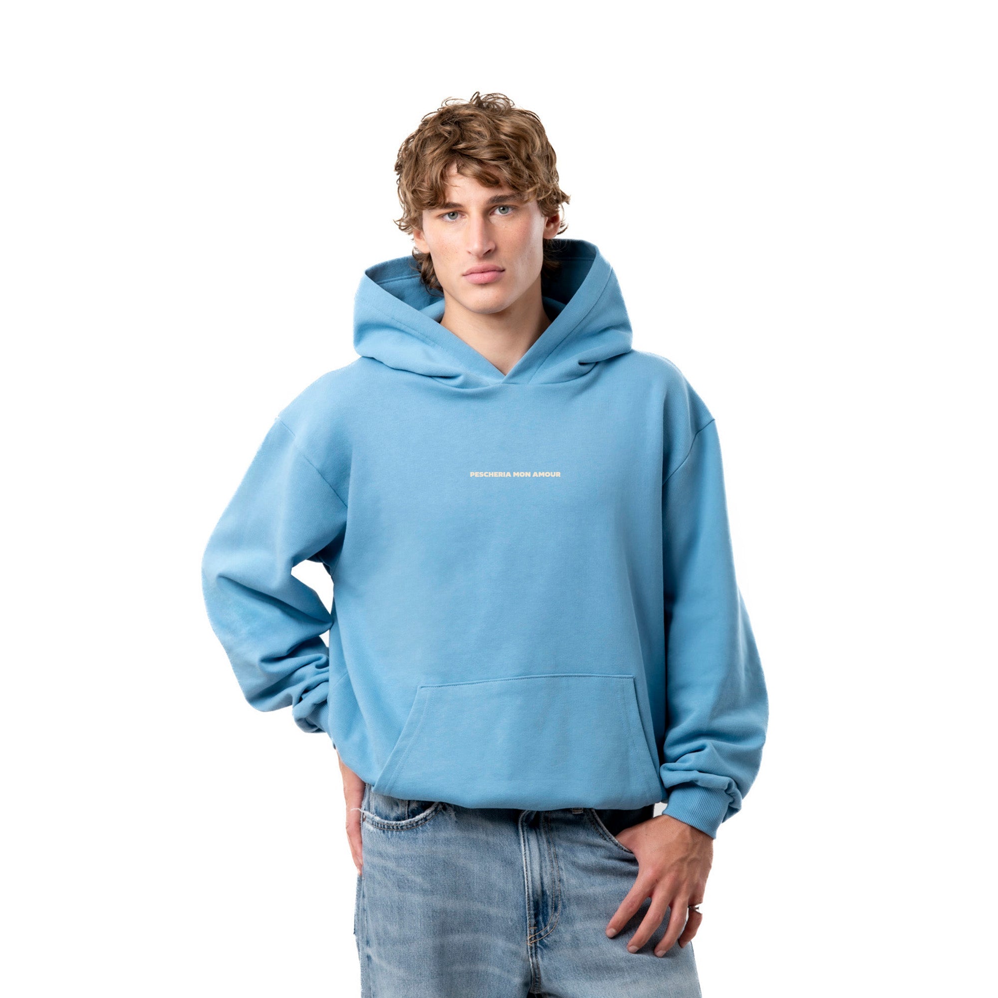 Felpa Hoodie "Prima Baciami e Poi Parliamo" - Pescheria Mon Amour