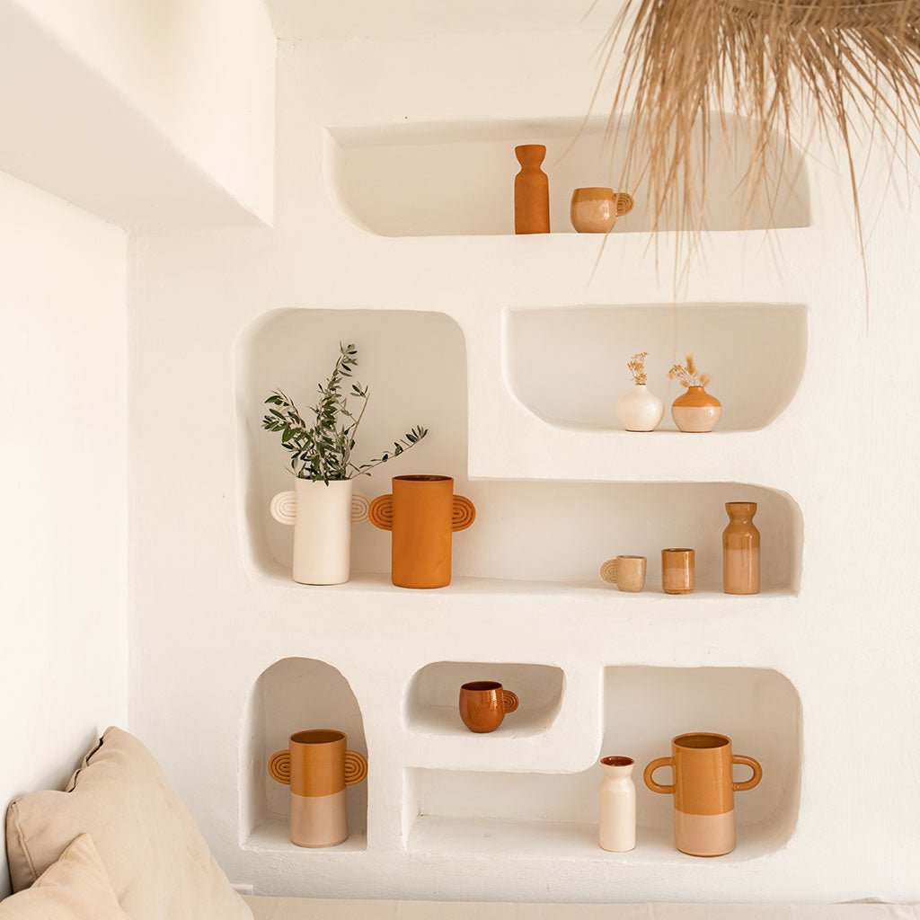 Vase en céramique Ambre - Bicolore - Oustao