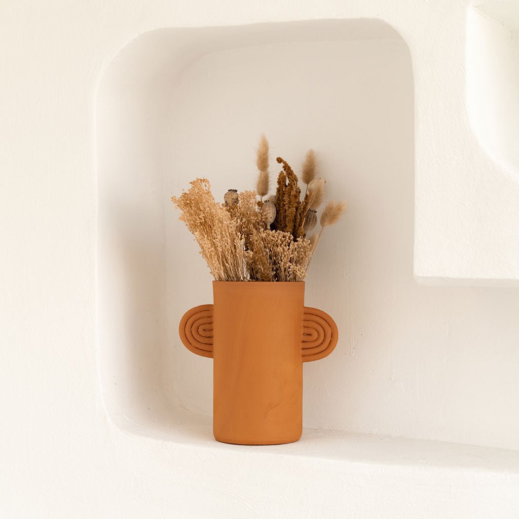 Vase en céramique Ambre - Terracotta - Oustao