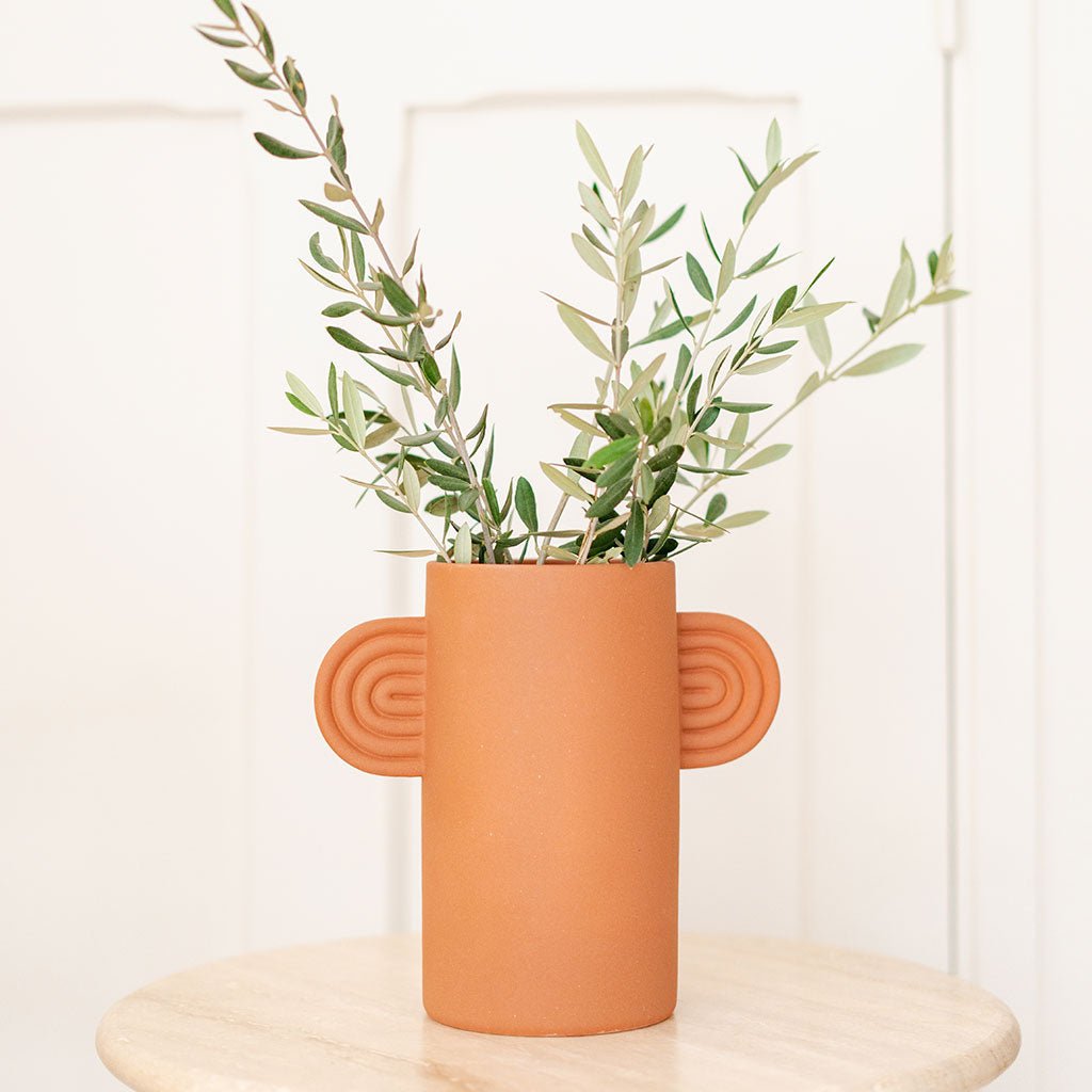 Vase en céramique Ambre - Terracotta - Oustao