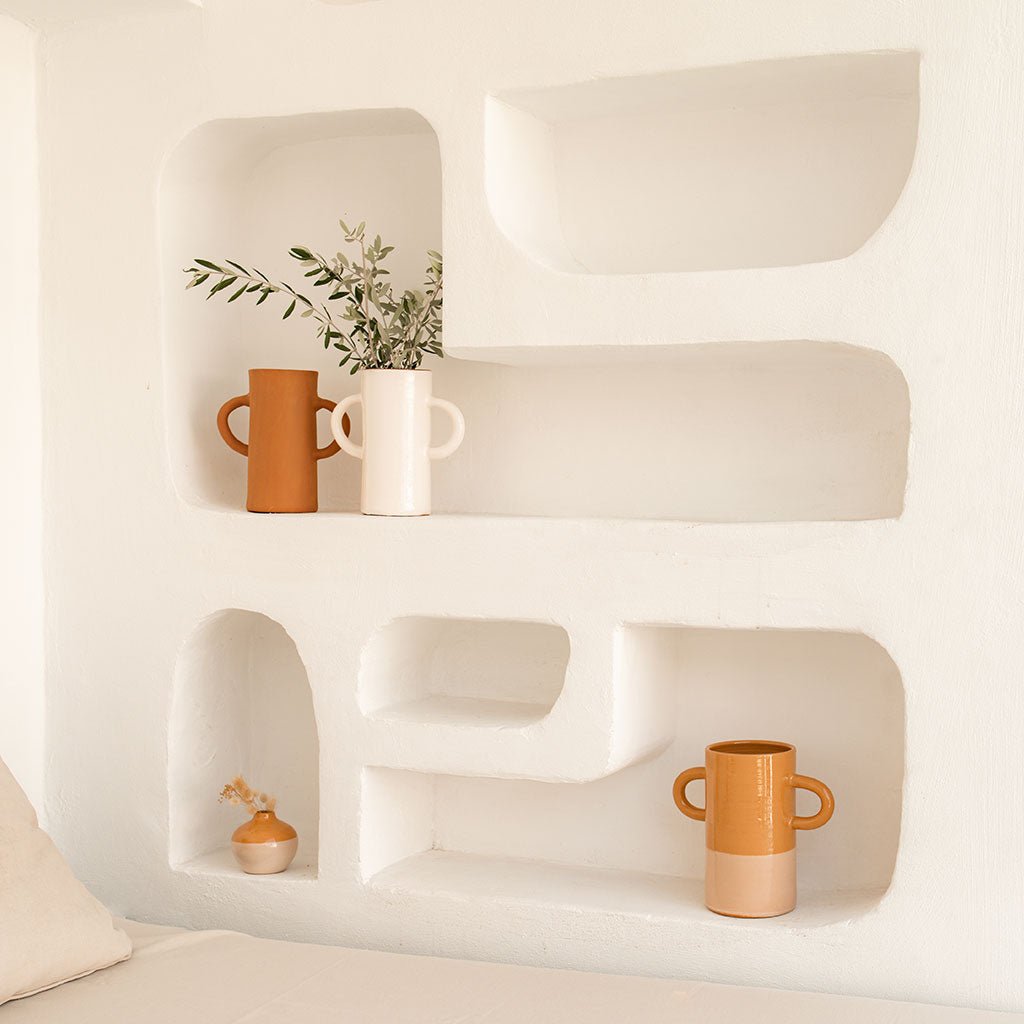 Vase en céramique Mediterranea - Bicolore - Oustao