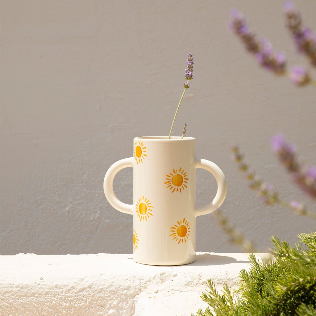 Vase en céramique Mediterranea - Soleil - Oustao