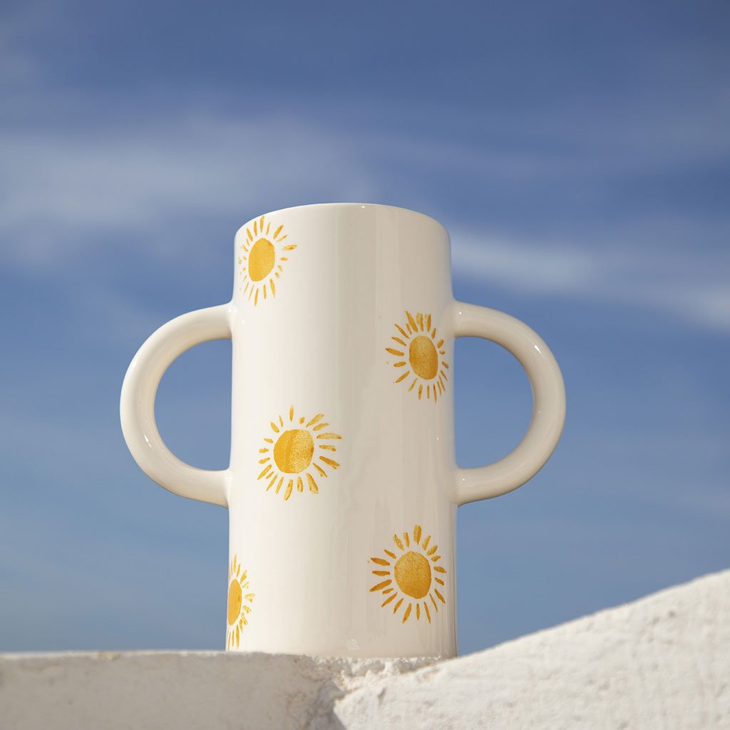 Vase en céramique Mediterranea - Soleil - Oustao