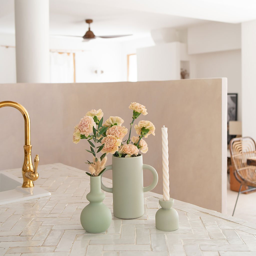 Vase en céramique Mediterranea - Vert - Oustao