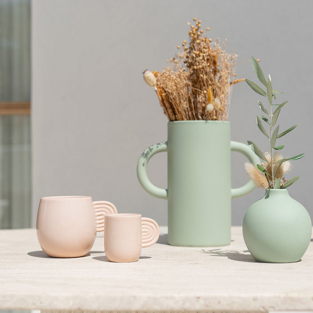 Vase en céramique Mediterranea - Vert - Oustao