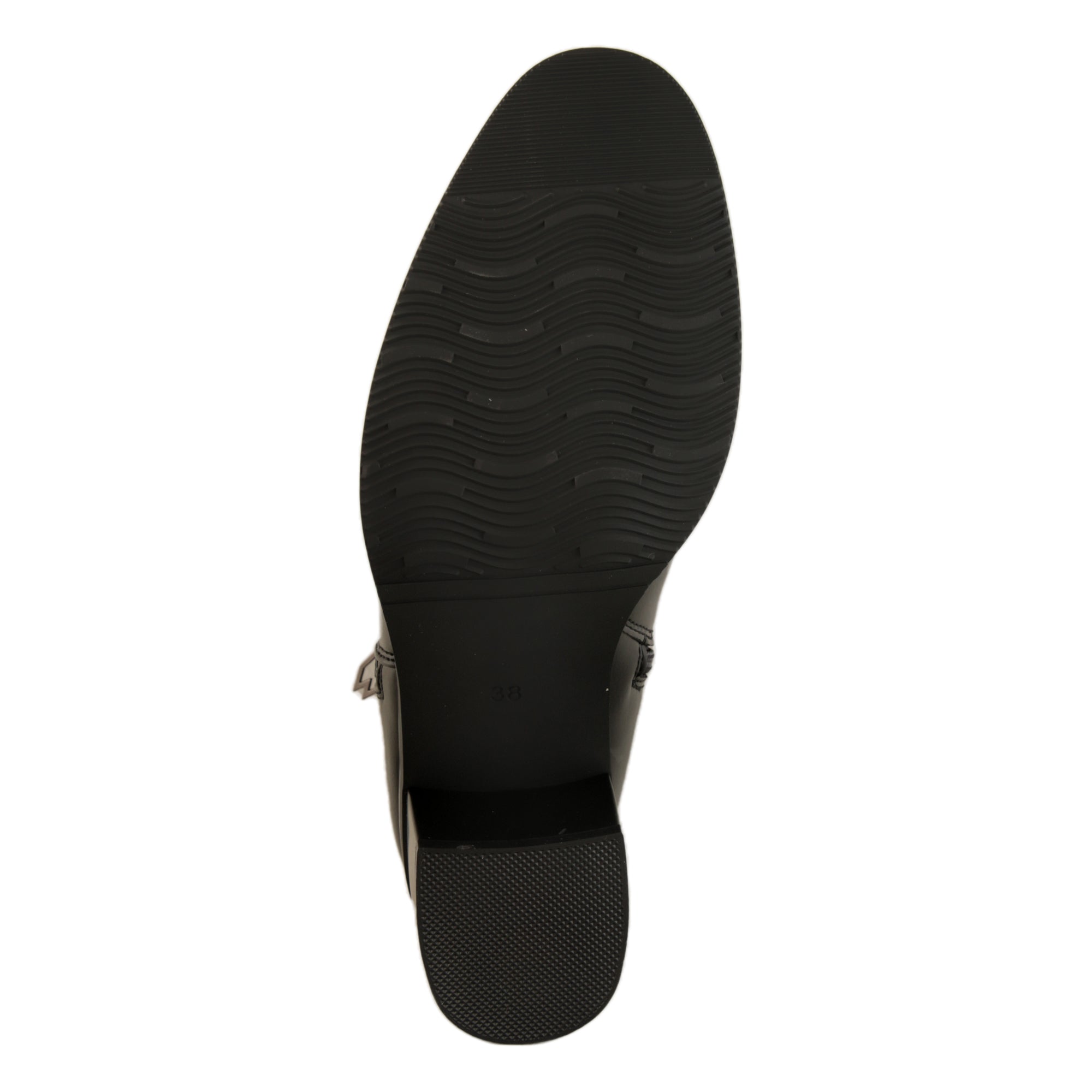 Stivaletti in pelle con tacco comodo Nero