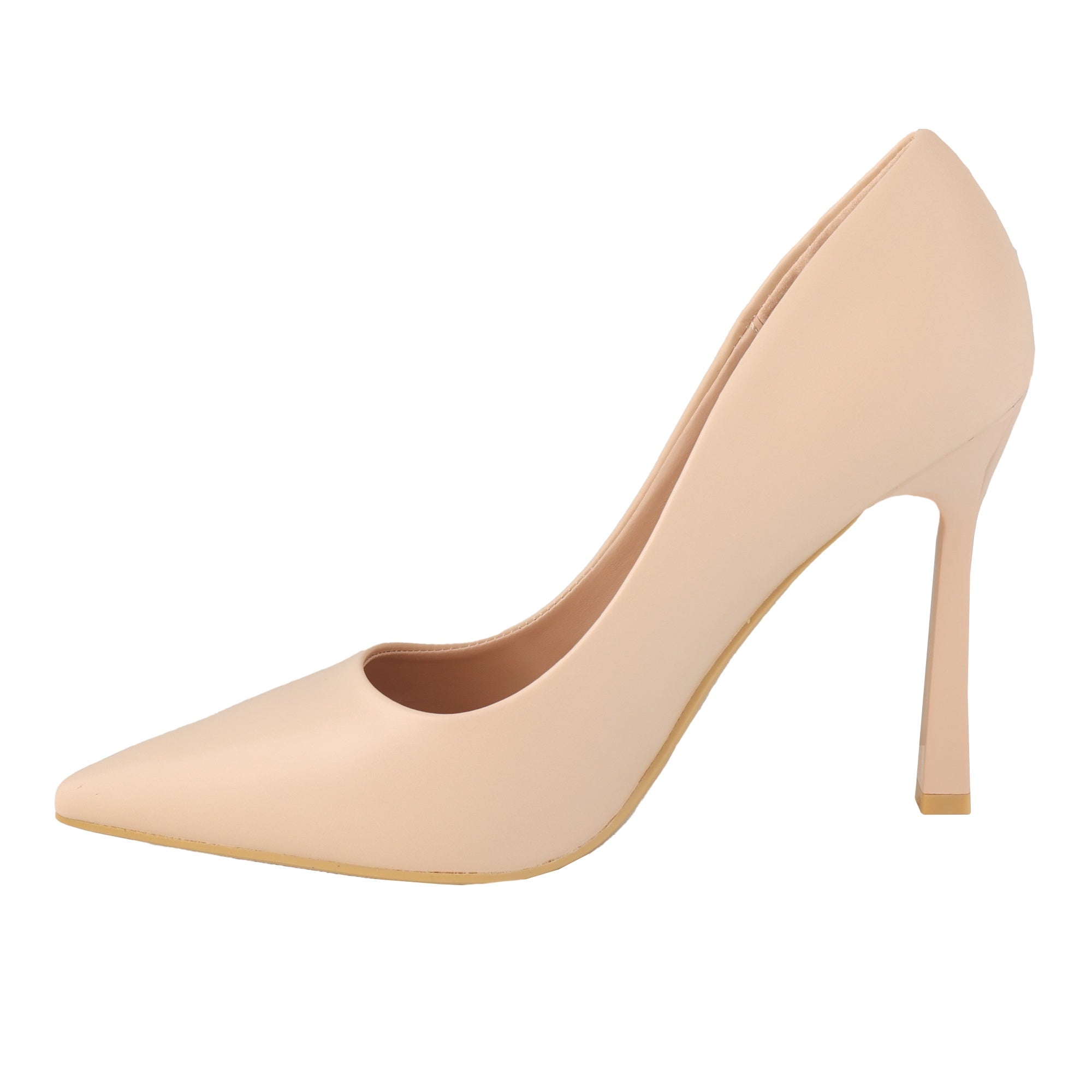 Dècolletè pumps con tacco a spillo Khaki