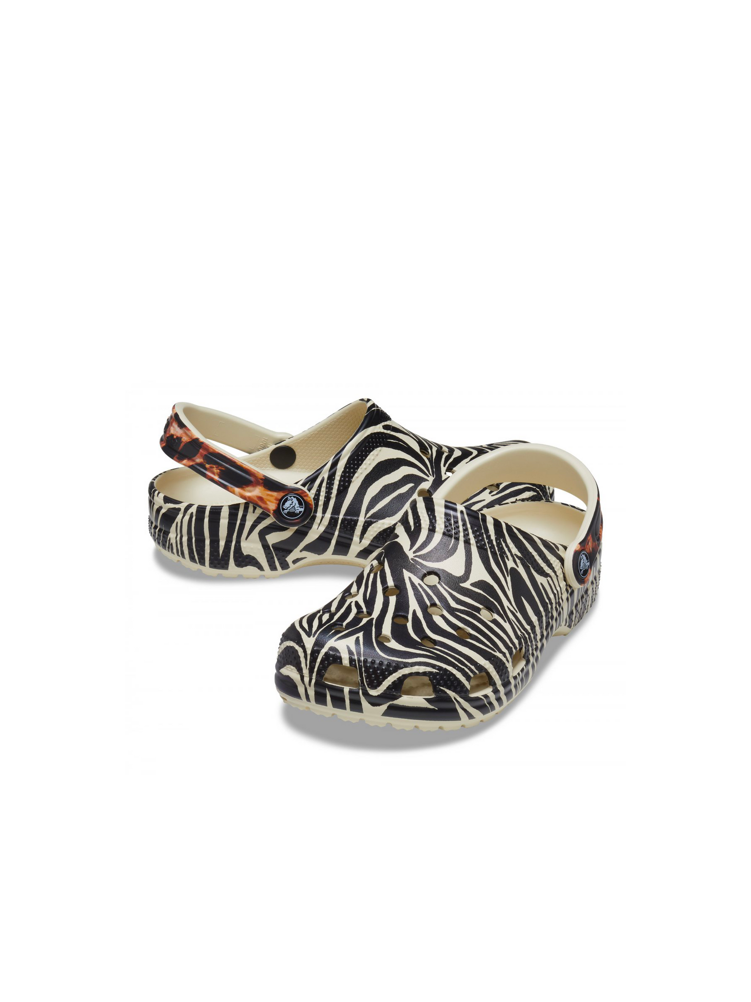 Classic Animal Remix Clog W Zebra graphic