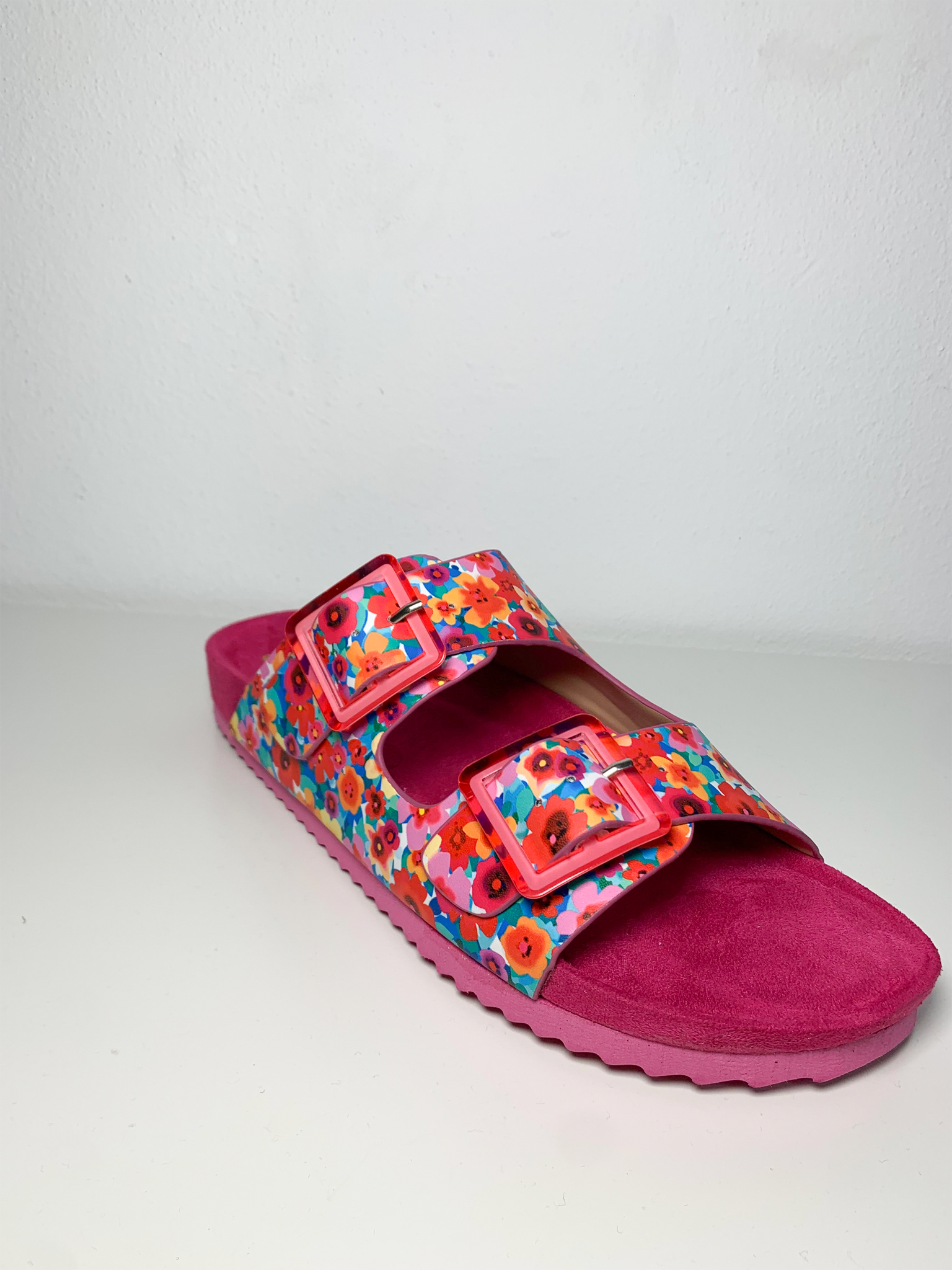 Bio con tomaia stampata in PU Fuxia