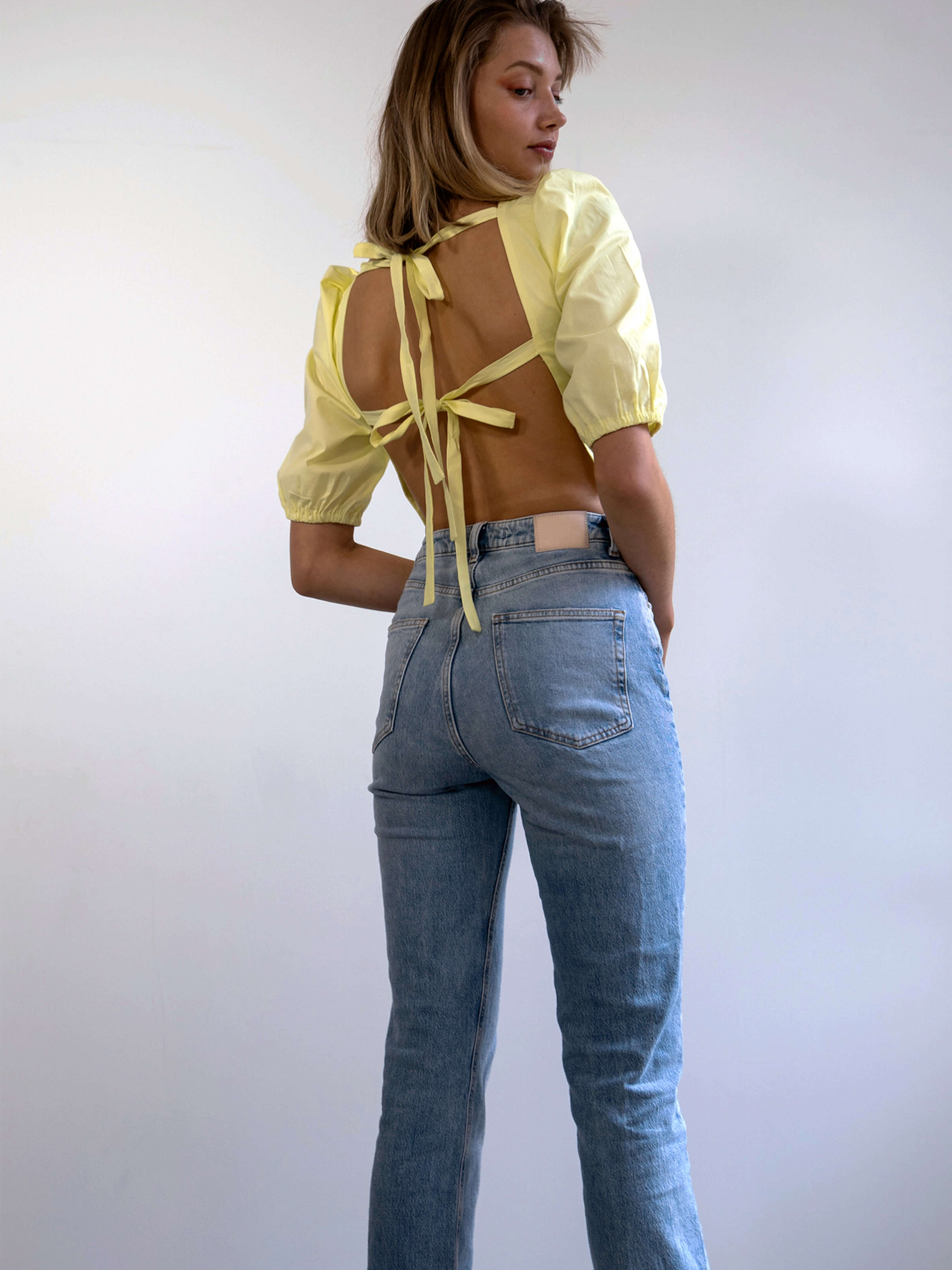 Top with open back