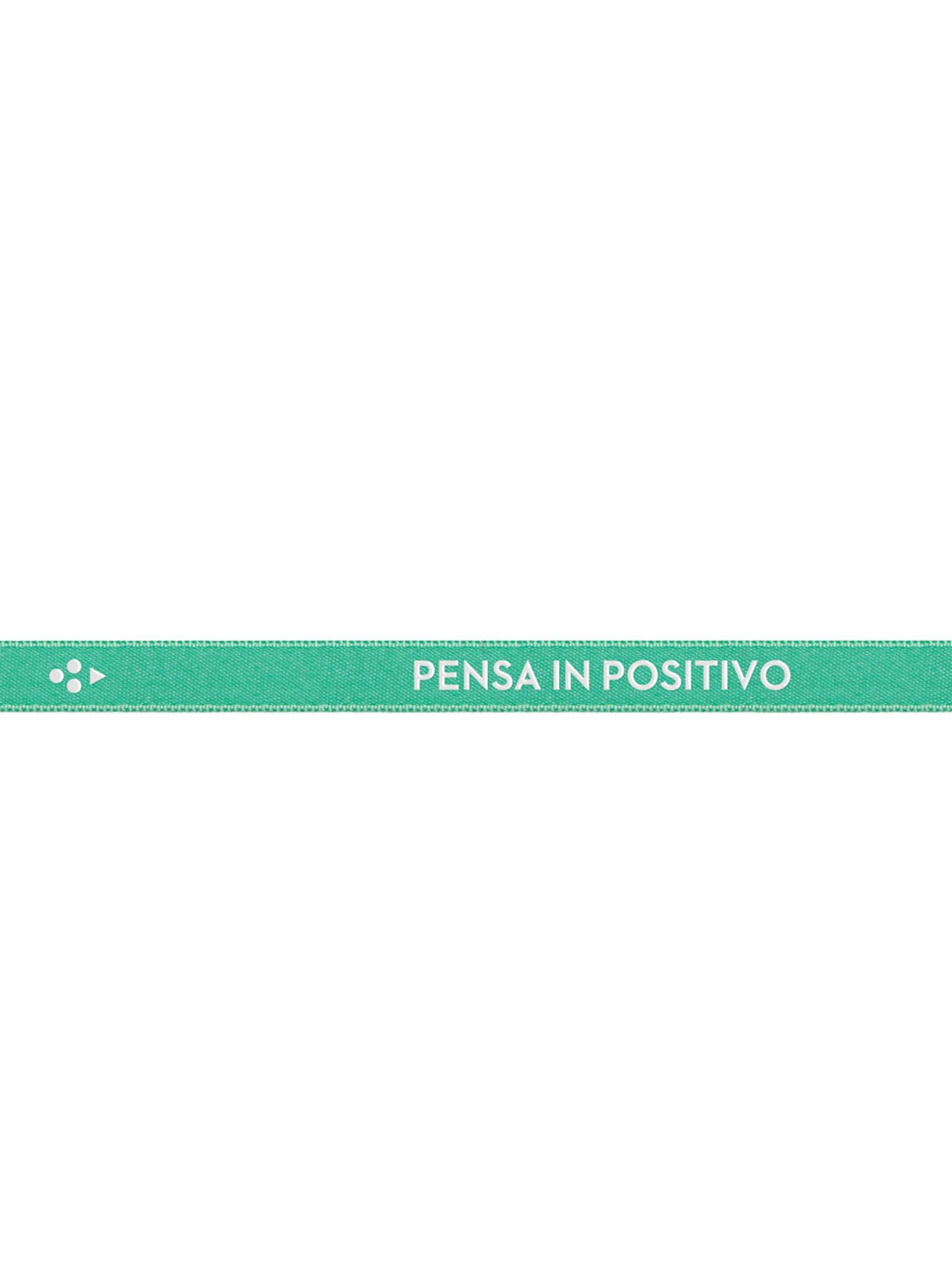 Satin Bracelet  "PENSA IN POSITIVO" Turquoise