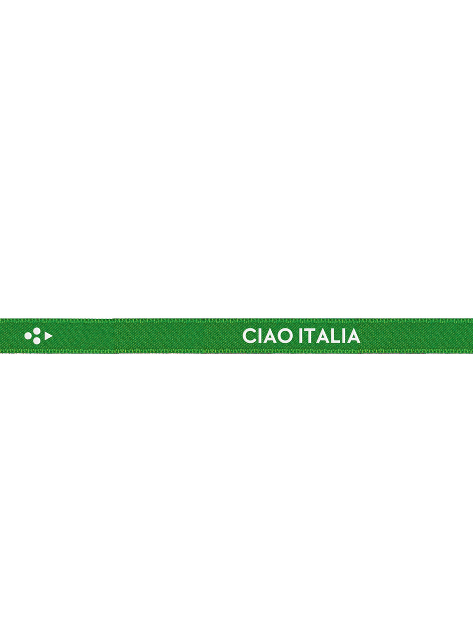 Satin Bracelet "CIAO ITALIA" Green
