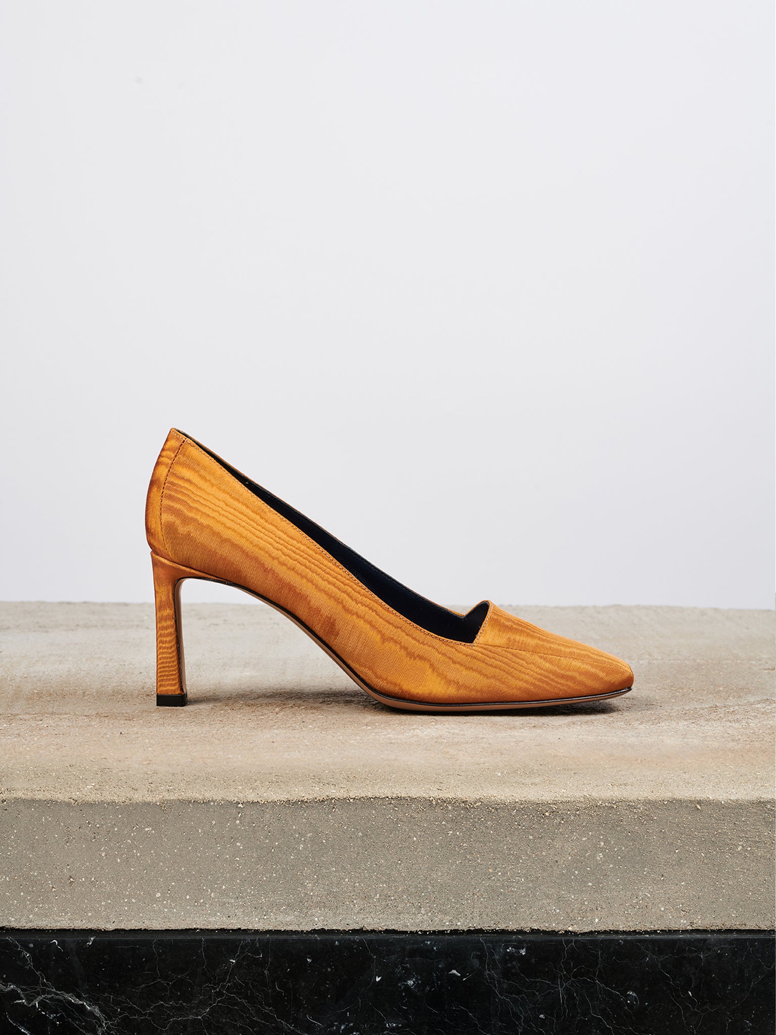 PEGASO PUMP 75 MOIRE MUSTARD