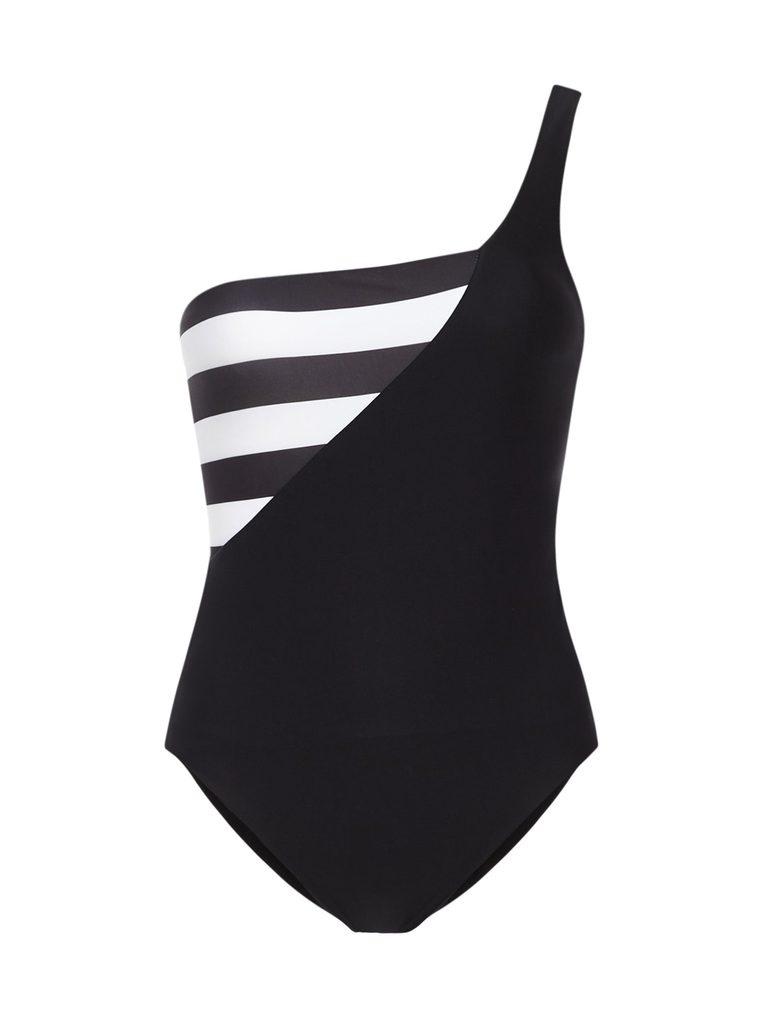 Optical Maillot Black and White