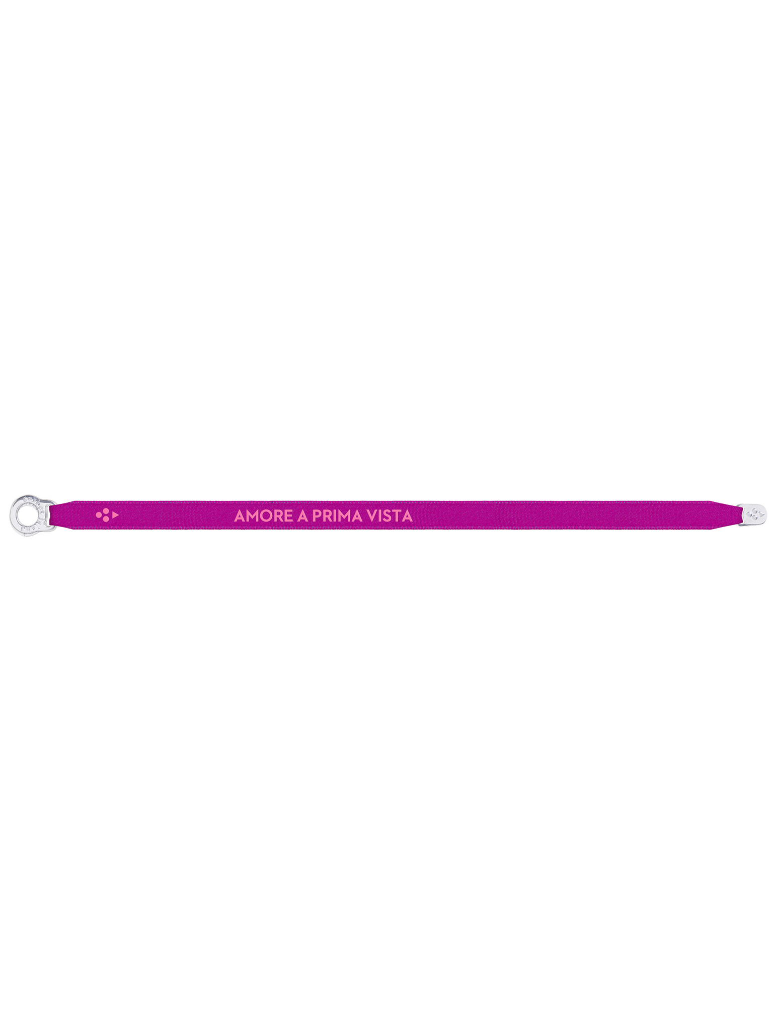 Satin Bracelet "AMORE A PRIMA VISTA" Violet