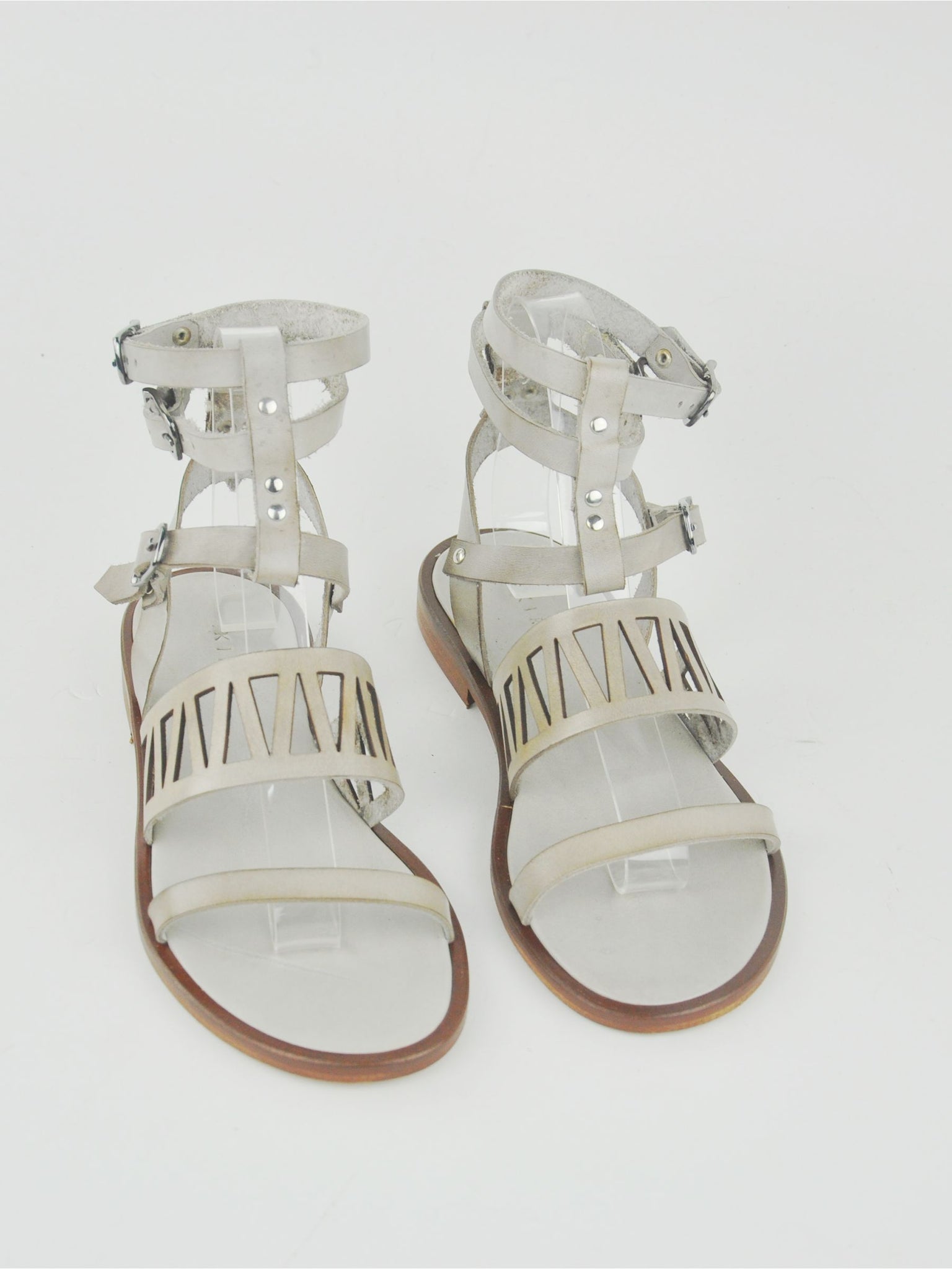 A3 PELLE GRIGIO - SUOLA TONDA
