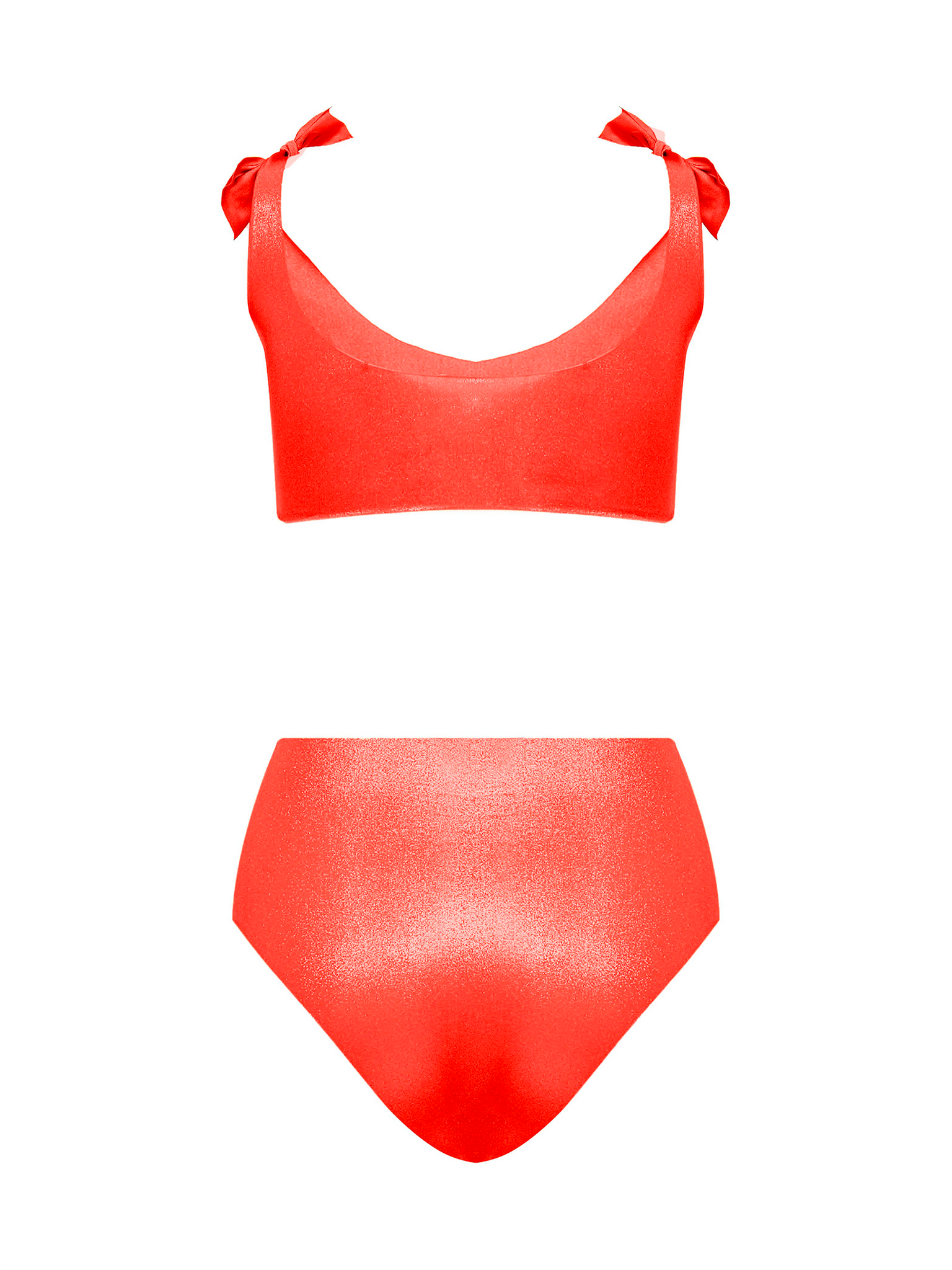 Knotting Bay High Waisted - Coral
