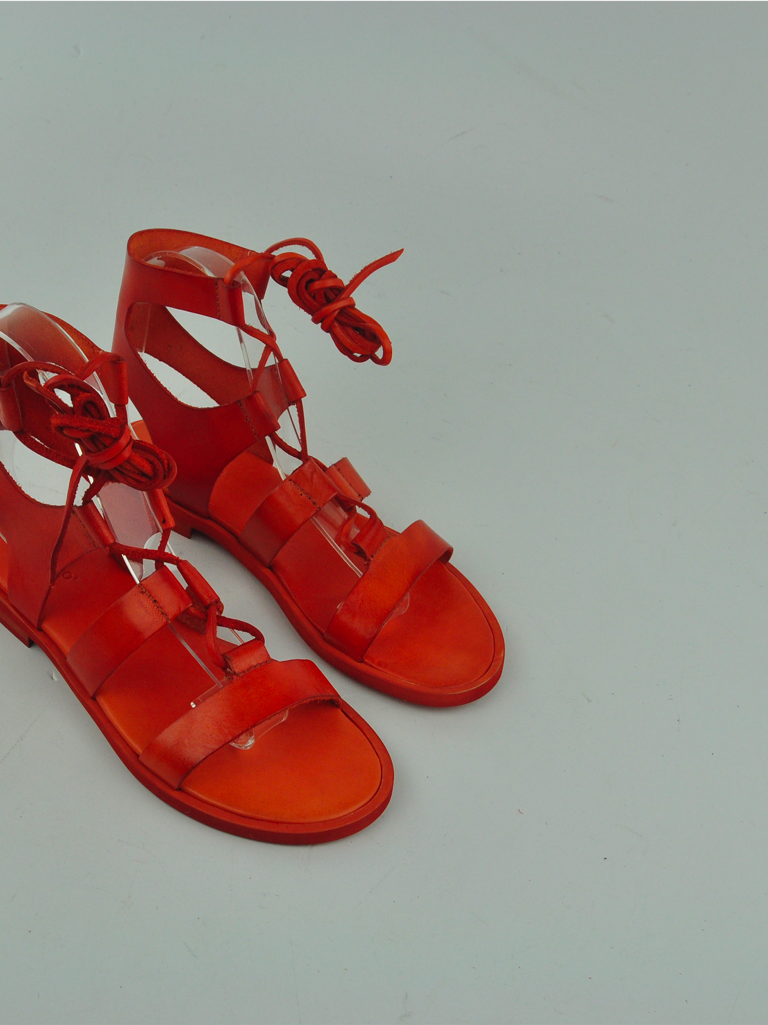 A8 PELLE ARANCIO - SUOLA TONDA